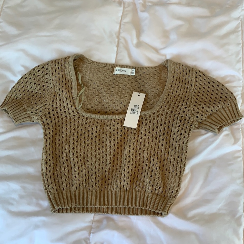 Glassons Knit Tan Top